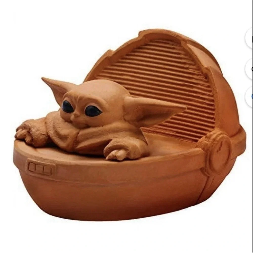 Star Wars Grogu Chia Pet - The Child Mandalorian Pod Terracotta Pottery Planter